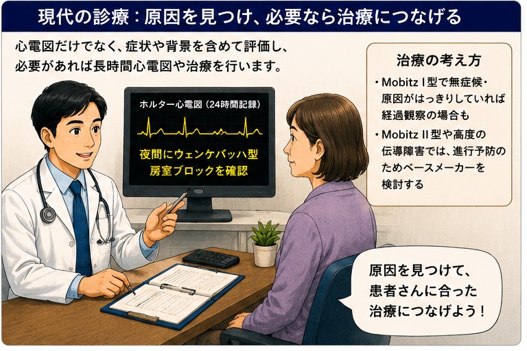 現代の診療 ホルター心電図で夜間のウェンケバッハ型房室ブロックを確認し治療につなげる